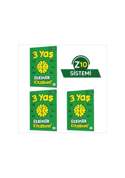 3 Yaş Etkinlik Kitabım Seti Z10 Sistemi