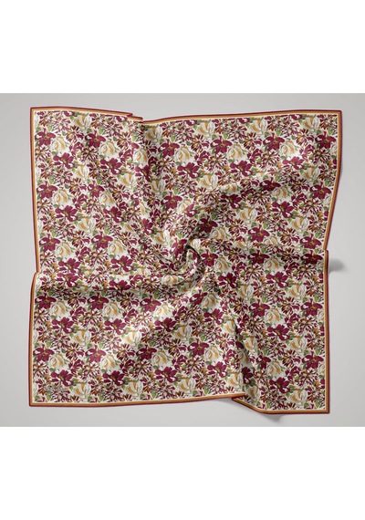 Silk Home Twill İpek Eşarp 11477-10 Ekru, Mürdüm, Gold, Haki, Bej