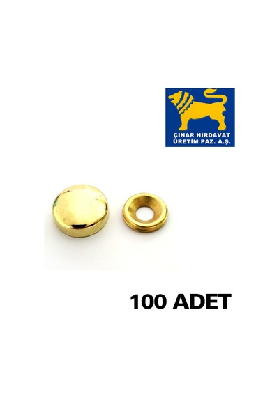 Arslan Mamulleri Vida Kapağı 20 Mm Sarı 100 Adet