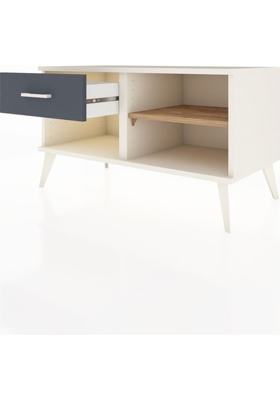 Hyperion Şifonyer Tek Raflı Tek Çekmeceli 88x44x48 Aytaşı-çam/antrasit Çam/antrasit