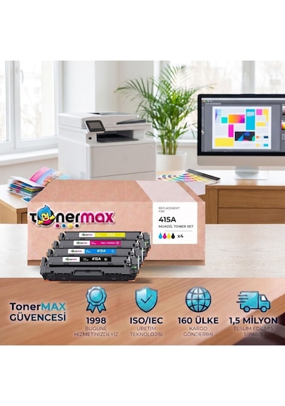 Hp Color Laserjet Pro Mfp M479dn 415a Cmyk Uyumlu Toner Seti Çipli