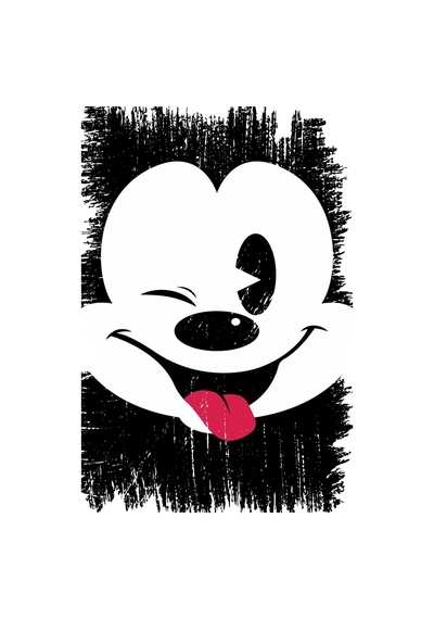 Mickey Mouse Tasarımlı Ahşap Poster Renkli - 645066170
