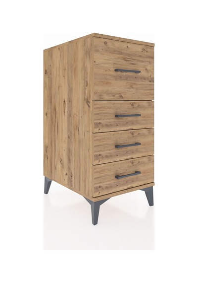 Kronos Komodin 4 Çekmeceli 44x59x96 Çam-çam Çam
