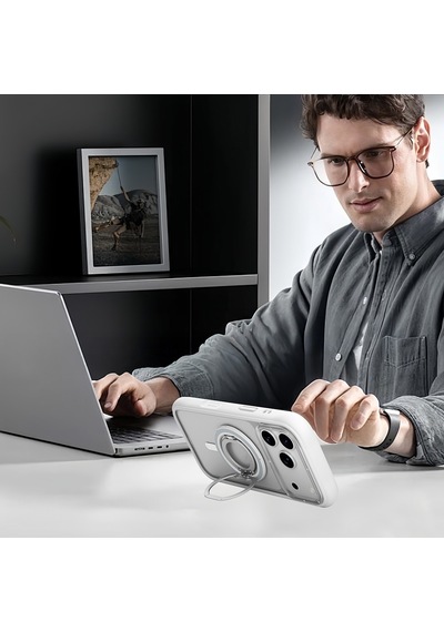 Youngkit Magnetik 360 Derece Dönebilen Dual Fold Rotating Serisi Parmak Ring Stand Gümüş