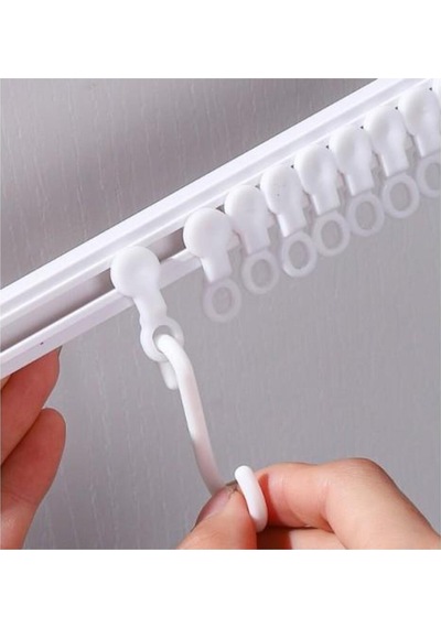 Ayarlanabilir Kendinden Yapışkanlı 10 Kancalı 40 Cm Pratik Askı Mutfak Banyo Takı Askısı Plastik Bey Diğer