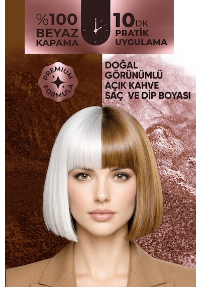 Softto Plus Expert Women Light Brown Hair Color Açık Kahverengi Geliştirilmiş Formül Doğal Görünüm 400 Ml