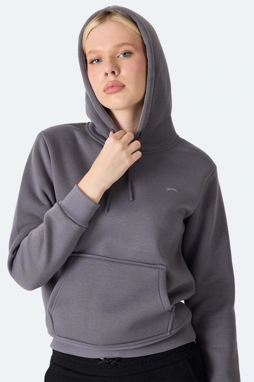 Slazenger Mısty I Kadın Gri Sweatshirt Gri