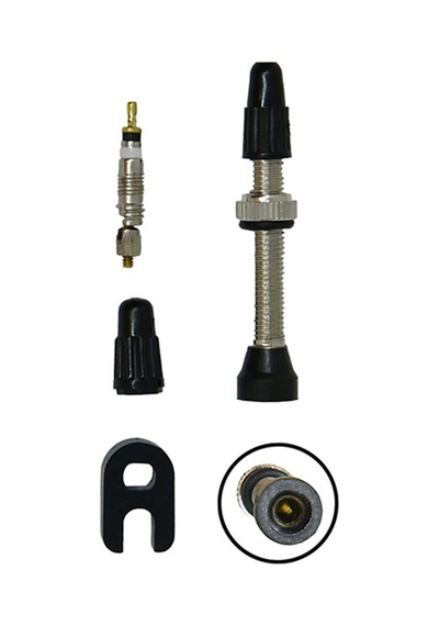 Roto Cobra Presta 40mm Konik Tubeless Valf Sibop Seti Siyah