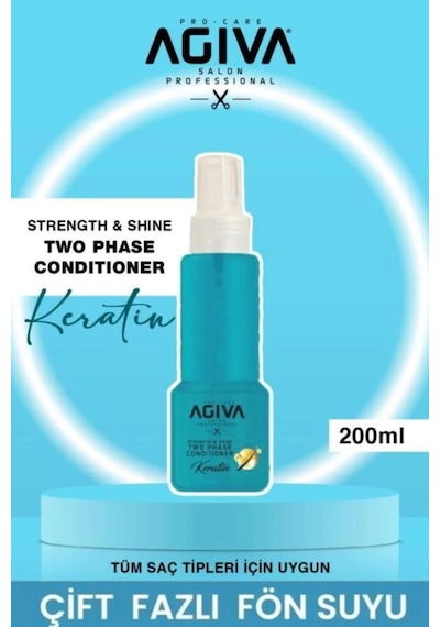 Agiva İki Fazlı Fön Suyu 200 Ml Keratin