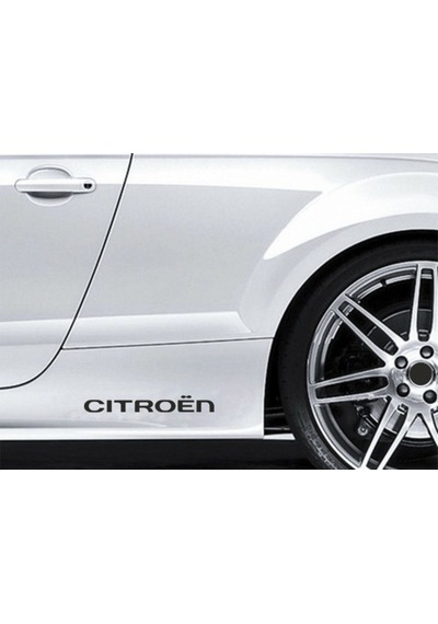 Citroen Yapıştırma Marşpiyel Yazısı Sticker 2 Adet