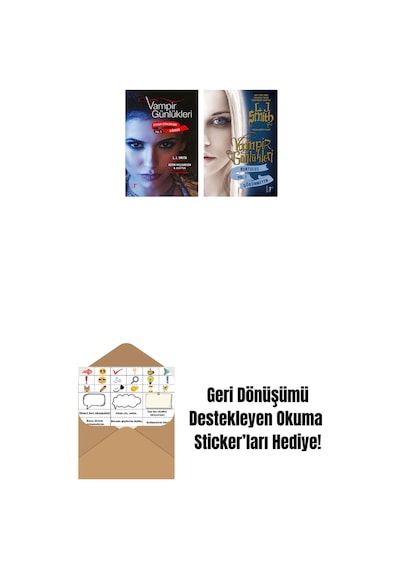 Vampir Günlükleri - Stefan Günlükleri Vol. 5 Sığınak + Vampir Günlükleri - Kurtuluş Vol. 1 Görünmeyen + Okuma Sticker'ları