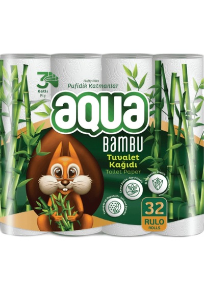 32li Bambu Tuvalet Kağıdı 32 Rulo 3 Katlı