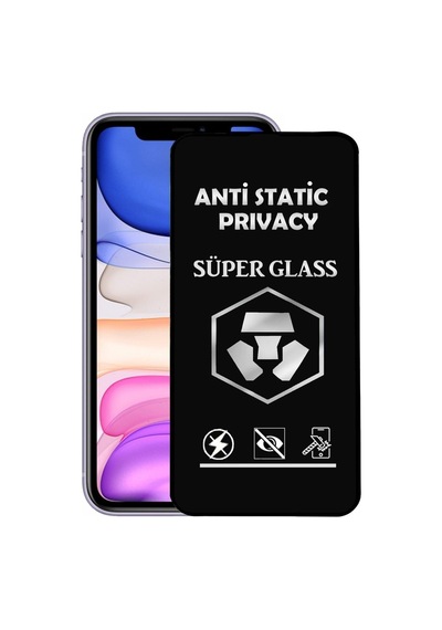 Apple iPhone Uyumlu 11 Tam Kaplayan Anti Statik Hayalet Süper Cam Ekran Koruyucu