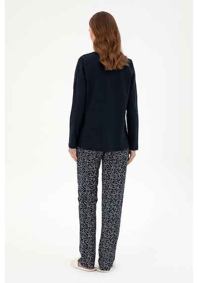 U.S. Polo Assn. Kadın Lacivert Pijama Takımı 50303406-VR033