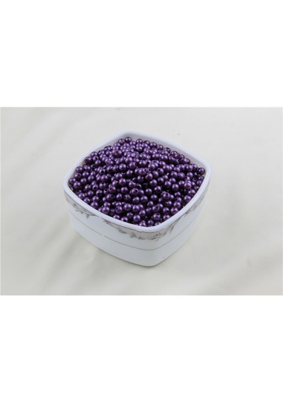 6 Mm Mat Mor İnci Boncuk 30 Gr Kolye, Bileklik, Küpe Ve Takı Yapımı Diğer