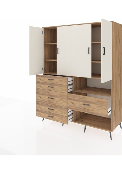 Kronos Gardrop 7 Raflı 6 Çekmeceli 4 Kapaklı 176x59x221 Çam-aytaşı/çam Aytaşı/çam Kronos Gardrop 7 Raflı 6 Çekmeceli 4 Kapaklı 176x59x221 Çam-aytaşı/çam Aytaşı/çam