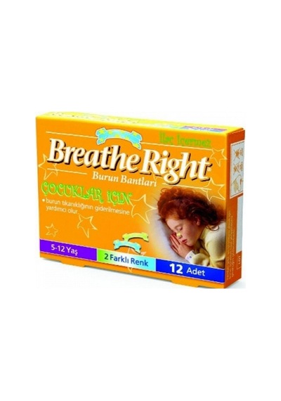 Breathe Right Çocuklar için Burun Bandı 12'li