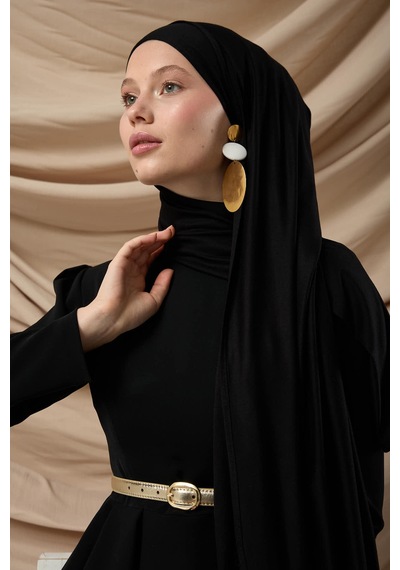 Silk Home Premium Penye Şal 65002-01 Siyah Çok Renkli
