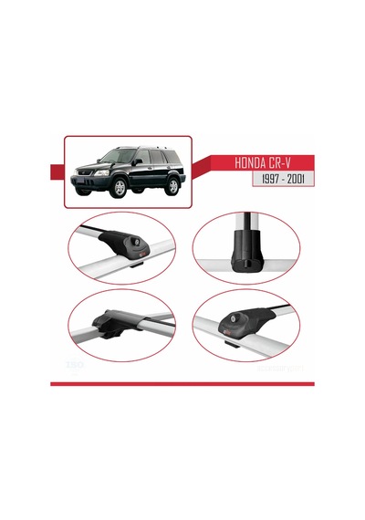 Honda Cr-v 1997-2001 Arası İle Uyumlu Ace-1 Ara Atkı Tavan Barı G