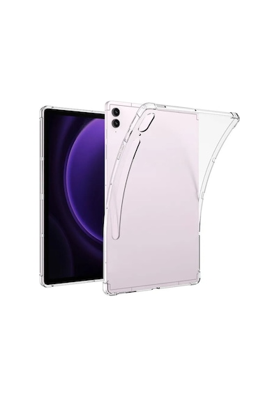 Samsung Galaxy Tab S10+ Plus 12.4 Inç Tablet Uyumlu Silikon Kılıf Şeffaf Köşe Korumalı Sm-x820 Kılıf