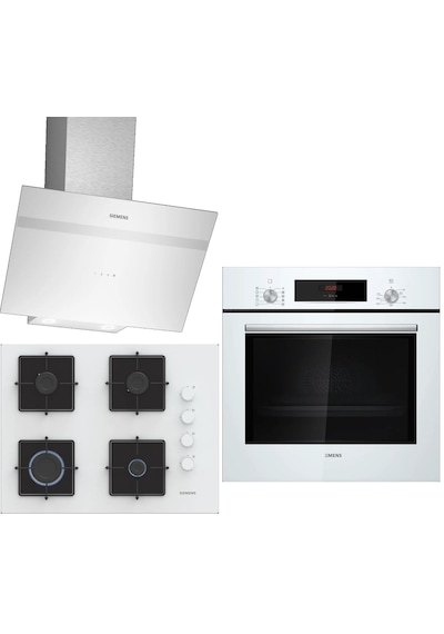 Siemens HB012FBW1T - EO7C2PP30O - LC64KPJ20T Beyaz Ankastre Set