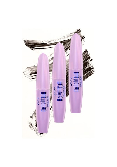 Avon Delightful False Lash Suya Dayanıklı Maskara 10 ML Lava Brown 3'lü