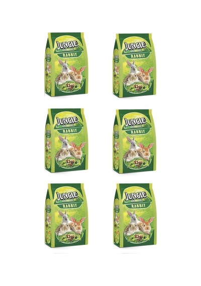 Jungle Tavşan Yemi 500 Gr X 6 Paket