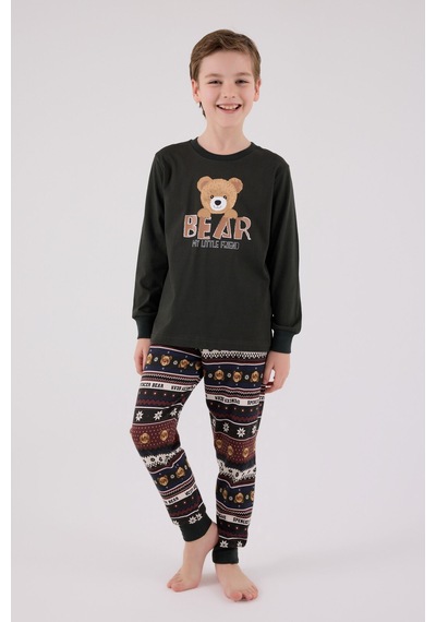 Arnetta Erkek Çocuk Antrasit Pijama Takımı Ar3462-c-v1