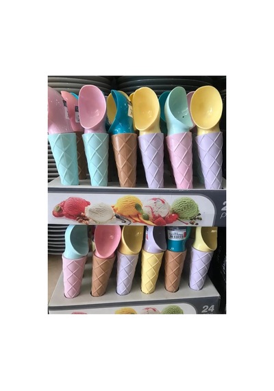 Jenerik Kornet Dondurma Kaşığı L 613 Çok Renkli