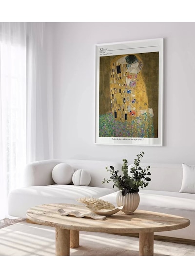 Çerçevesiz Poster Gustav Klimt Öpücük 1
