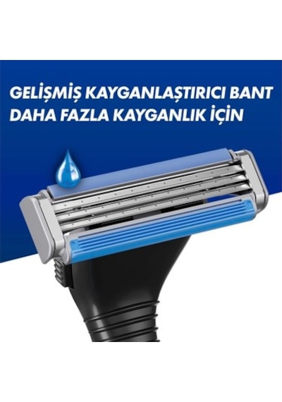 Tıraş Makinesi - 3 Bıçaklı, Oynar Başlık Ve Kayganlaştırıcı Bant