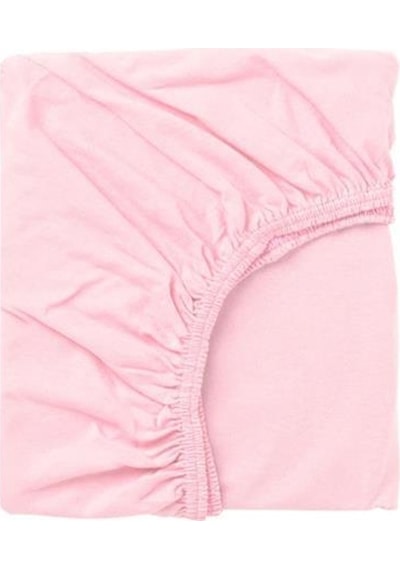 3 Adet 65x95 Cm Anne Yanı Lastikli Penye Kumaş Bebek Çarşafı-gri-pembe