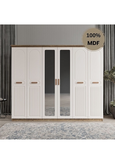 Pera 6 Kapak Mdf Gardırop Aytaşı