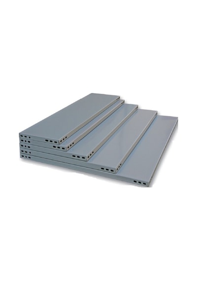 4 Adet Galvaniz Çelik Raf Tablası - Depo, Arşiv, Kiler, Dosya, Market Rafı 31x75 Cm-0.70 Mm Gri