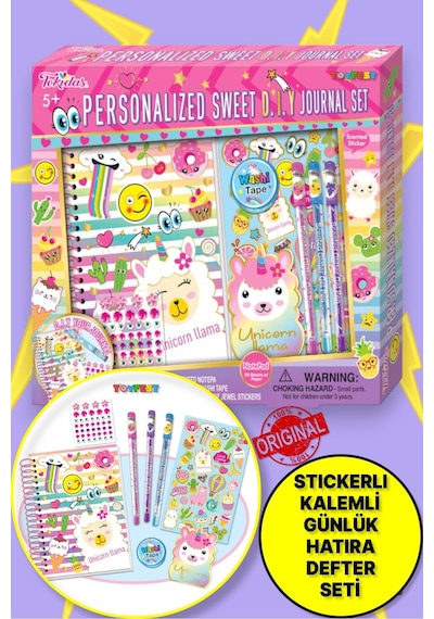 Tokidas Personalized Sweet D . I . Y Journal Set - Kişiye Özel Sevimli Kendin Yap Günlük Seti