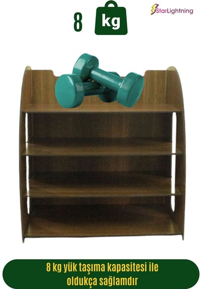 Masa Düzenleyici Organizer Evrak Rafı Masaüstü Organizer Model 6 - Ceviz