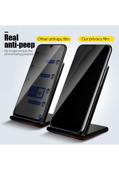 Samsung Uyumlu  Galaxy A20s Privacy Gizlilik Filtreli Hayalet Cam