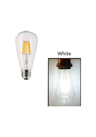 Ct-4353 8w E27 Duyulu Rustik Edison Led Ampul Beyaz Işık 6400k