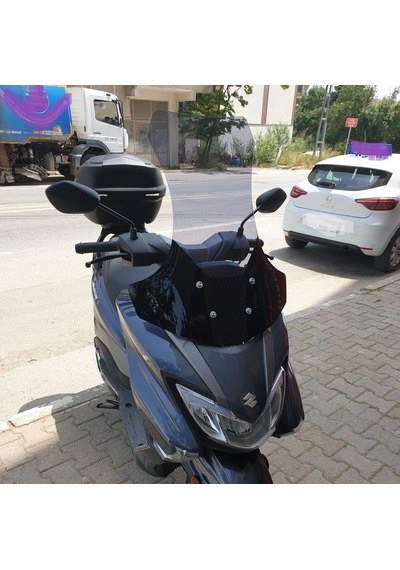 Motocam Suzuki Burgman Street Ex 125 Ön Cam 2023-2026 Model 62cm Füme Renkli 4mm