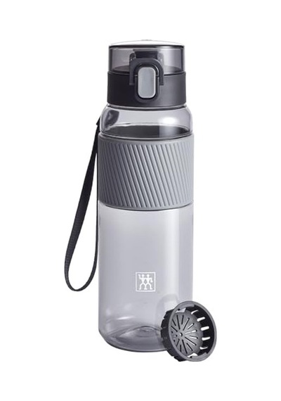 Bpa İçermez Su Şişesi, 680 Ml, Ofis Ve Spor İçin Uygun, Gri Renk 0