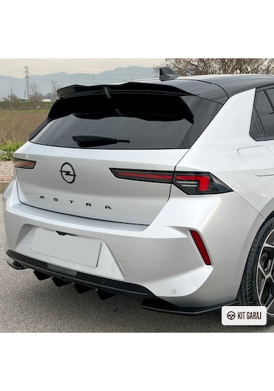 Kit Garaj Opel Astra L 2022+ Piano Black Flap Plastik Boyalı