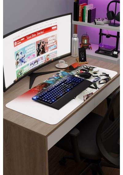 Metaphor: Refantazio Dikişli Kauçuk Oyuncu Mousepad V5 - 90x40 Xxl Gaming Mouse Pad