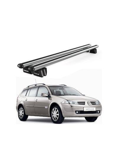 Pençe Renault Megane Grand Tour 2006 Ve Sonrası Uyumlu Gri Ara Atkı Port Bagaj Tavan Barı