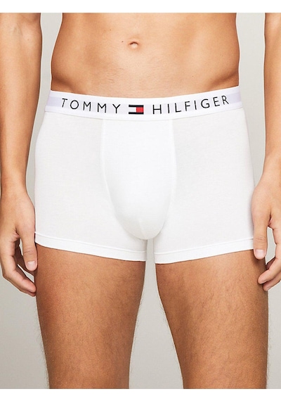 Tommy Hilfiger Erkek 3'lü Trunk Boxer Seti-7324 Mavi