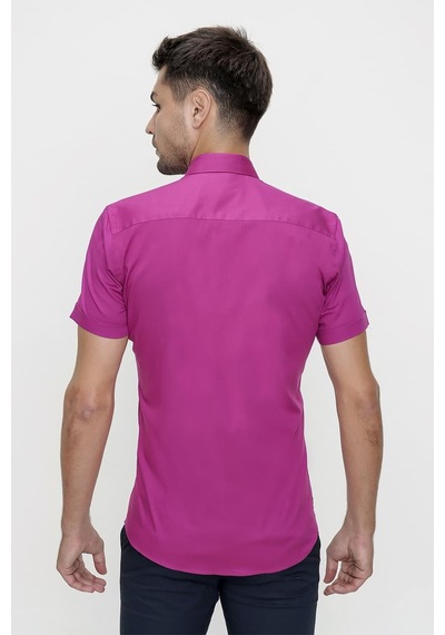 Efor G 1474 Slim Fit Fuşya Spor Gömlek Fuşya