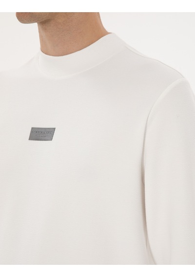 Pierre Cardin Erkek Beyaz Sweatshirt 50316633-vr013 Beyaz
