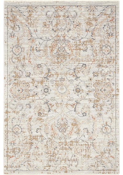 Cool Halı Hanedan Krem Klasik Desenli Çiçekli Otantik Halı Bohem Vintage Oturma Odası Salon Halısı