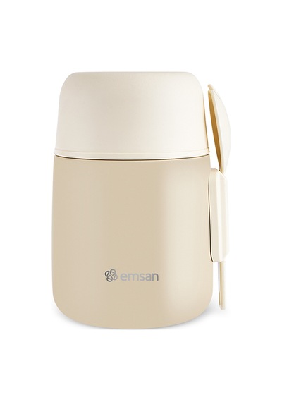 Emsan Solis Yemek Termosu 500 Ml Krem Krem