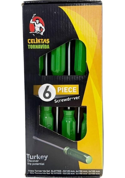 Celıktas Düz Ve Yıldız Uçlu Tornavida Takımı 6 Parça