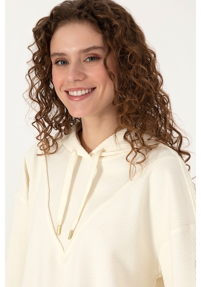 U.s. Polo Assn. Kadın Sweatshirt 50309464-vr256 İnci